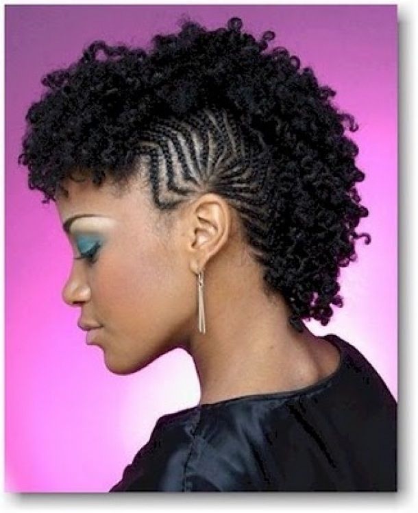 Braided Mohawk Hairstyles With Curls